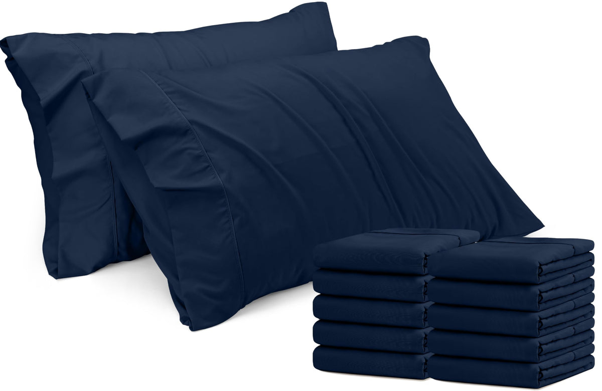 Utopia Bedding Queen Pillow Cases - 12 Pack - Envelope Closure - Soft Brushed Microfiber Fabric - Shrinkage And Fade Resistant P