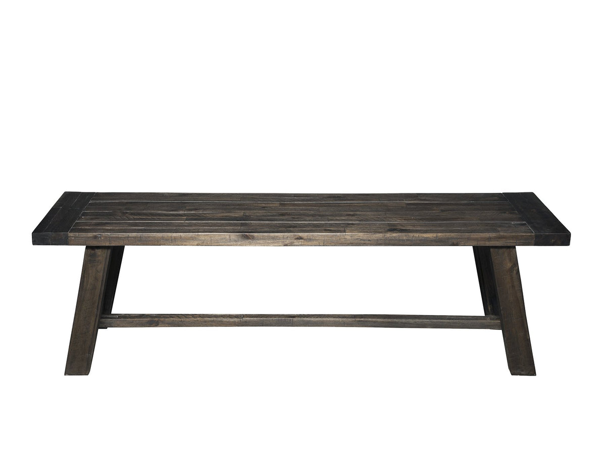 Alpine Furniture Newberry Bench, Dark Salvage Gray