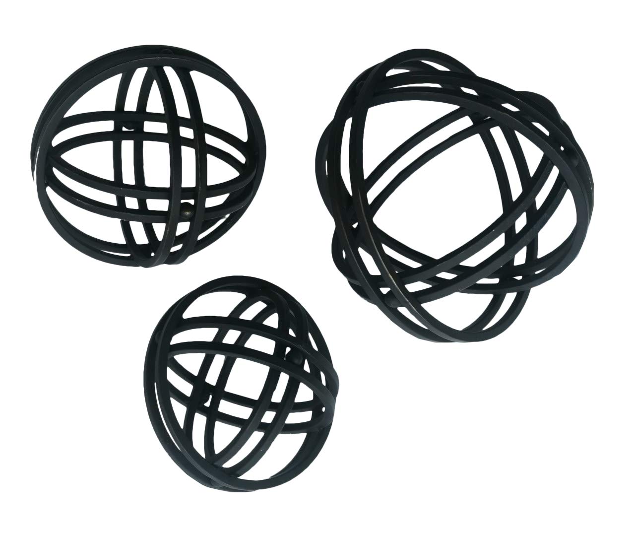 Afd Home Metal Decorative Orbs Spheres Set 3 Small