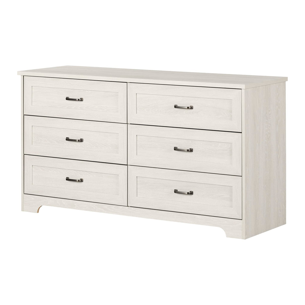 South Shore Prairie 6-Drawer Chest, Winter Oak