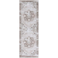 SAFAVIEH Tucson Collection Runner Rug - 26 x 16, Sage & Ivory, Persian Design, Non-Shedding Machine Washable & Slip Resistant 