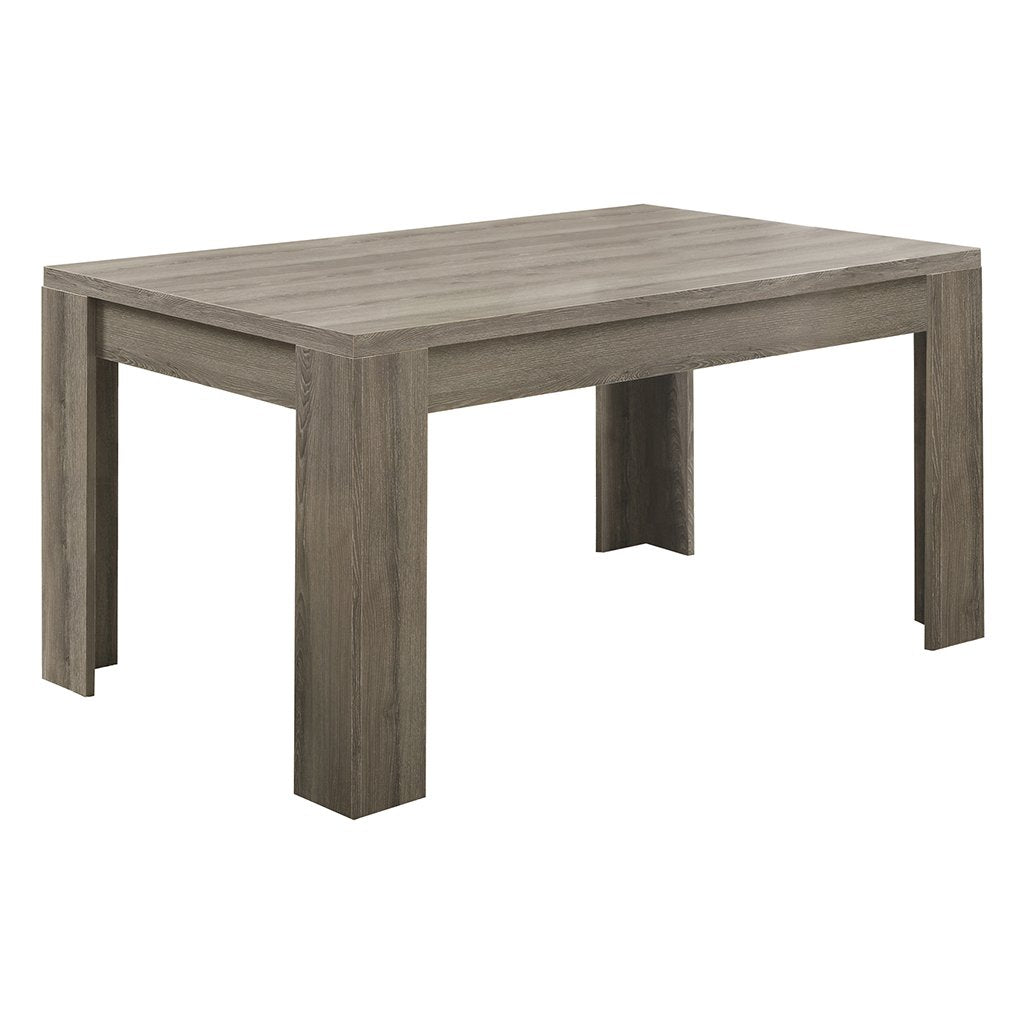 Monarch Specialties , Dining Table, Dark Taupe Reclaimed-Look ,60&quot;L