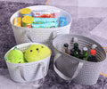 HOMIES 3 Piece Portable Shower Caddy Tote Plastic Storage Basket with Handle Box Organizer Bin for Bathroom, Pantry, Kitchen, Co