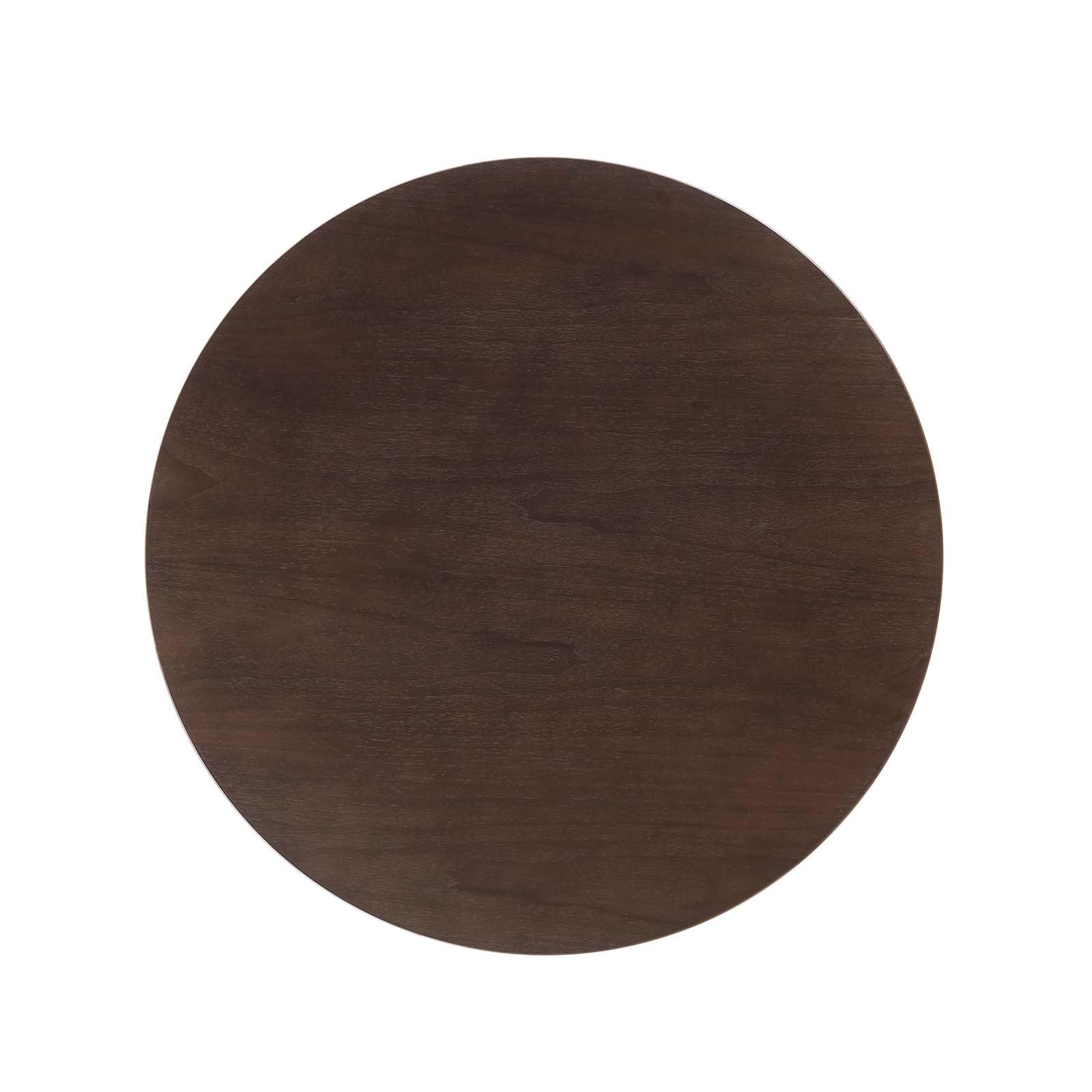 Modway Lippa Dining Table, 40&quot;, Black Cherry Walnut