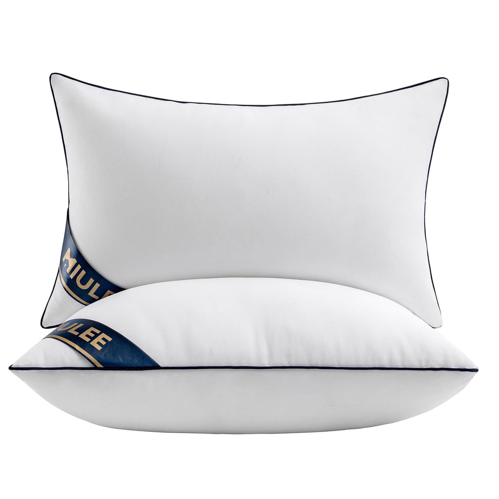 Miulee 12X20 Pillow Inserts Set Of 2 Throw Pillows Premium Down Alternative Lumbar Pillow Inserts Decorative Pillow Stuffer For Sofa, Couch (12X20 Inch, Set Of 2)