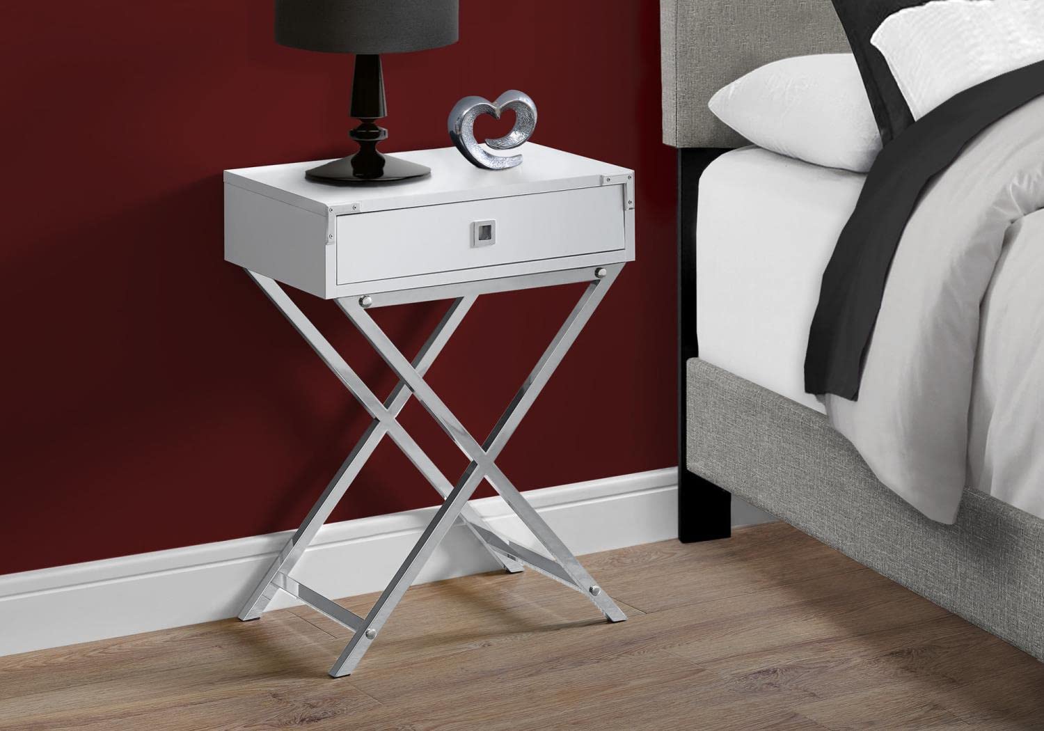 Monarch Specialties ACCENT TABLE, One Size, WHITE