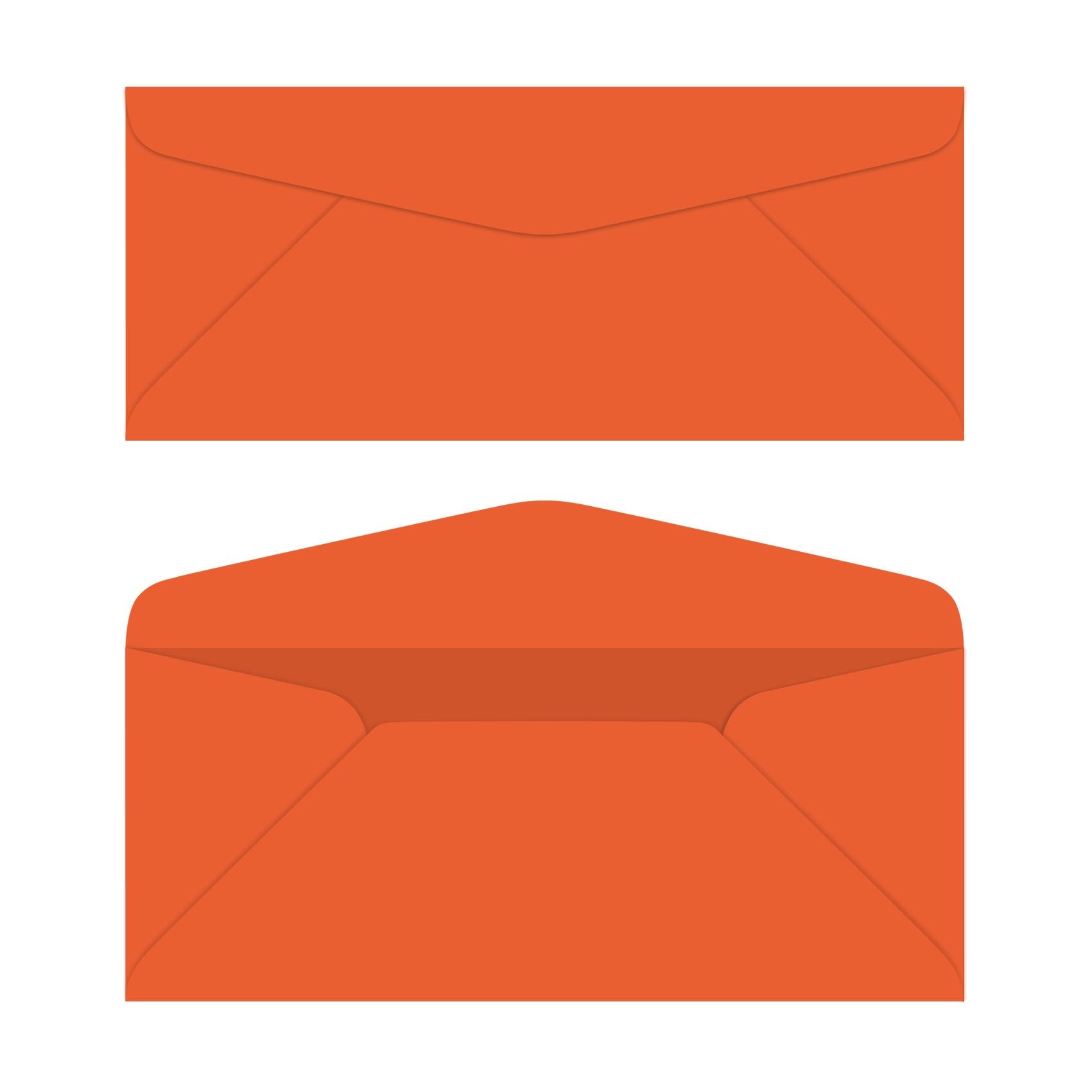 Orbit Orange #10 Business Color Mailing Envelopes | 4 1/8 X 9  Inches | 24Lb Bond Bright Color Paper (90 Gsm) | 50 Envelopes Per
