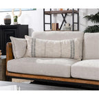 Kosas Home Tia 16X36 Cotton And Linen Blend Throw Pillow In Natural/Black
