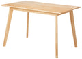 Amazon Basics FSC Certified Solid Wood Kitchen Rectangular Dining Table, Natural Wood, 29.5D x 47.2W x 29.5H