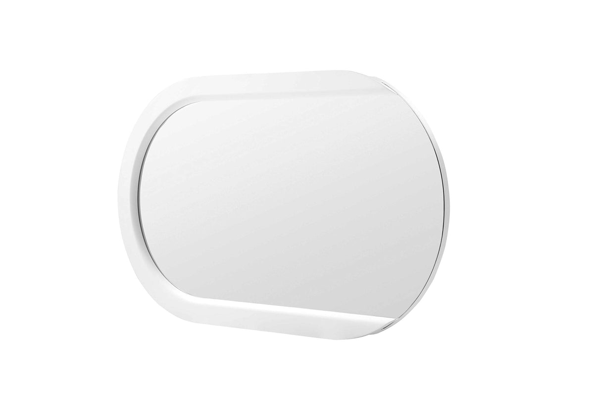 HomeRoots White Oval Accent Mirror