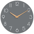 cicininc Wall Clock, 10 Inch Wooden Silent Non-Ticking, Decorative Battery Operated Wall Clocks for Bedroom, Kitchen, Home, Livi