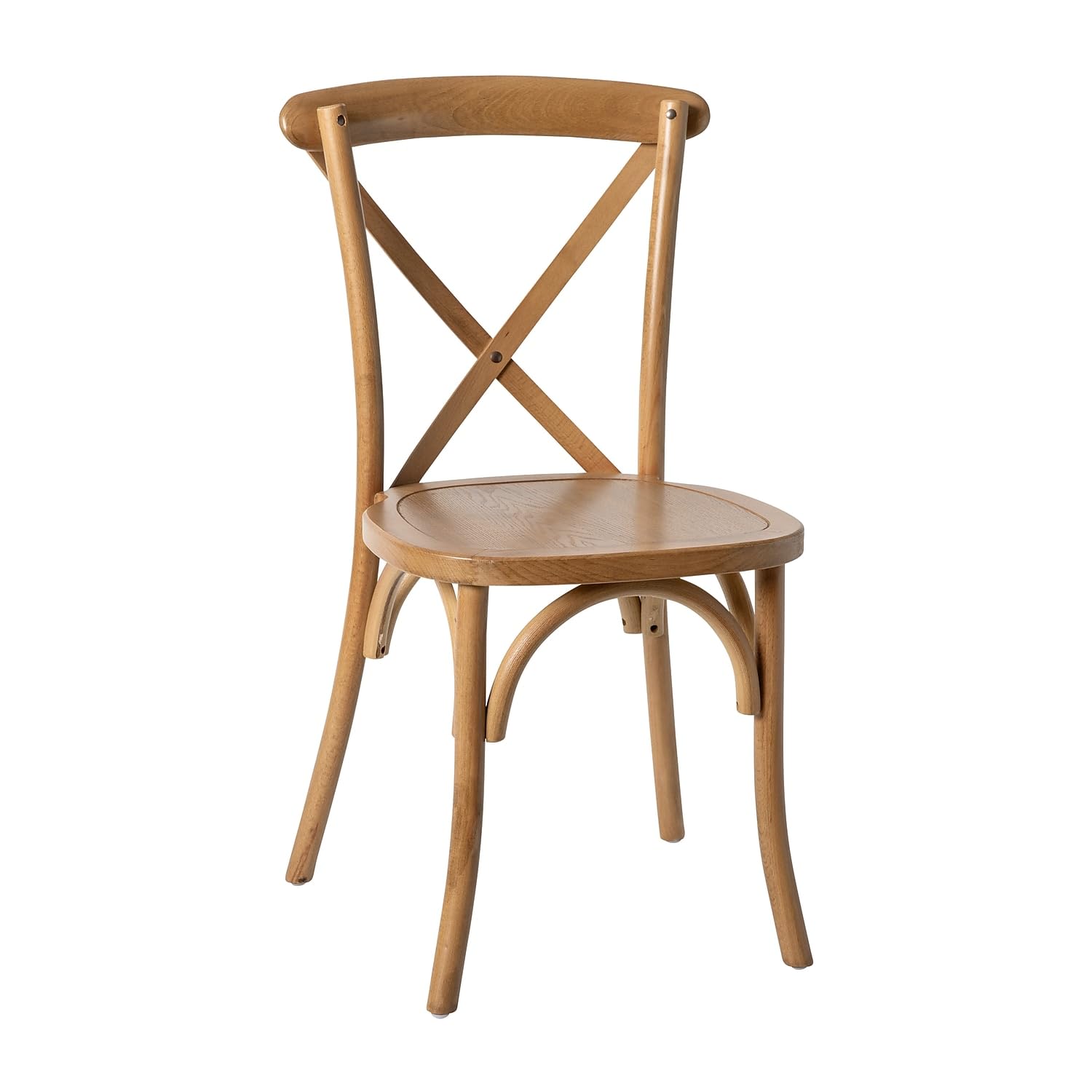 Flash Furniture Advantage Light Brown X-Back Chair