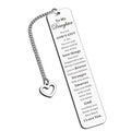 Valentines Day Gifts For Daughter Bookmark16Th 18Th 21St Birthday Gifts From Mom Dad To My Daughter Bookmark Step Daughter In La