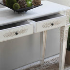 International Caravan Furniture Piece Windsor Two Drawer Rectangular Console Table