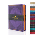 Victoria'S Journals Mini Notebook Pocket Vintage Embossing Journal Hard Cover Lined Old Looking Travel Diary Gilded Edge Ribbon
