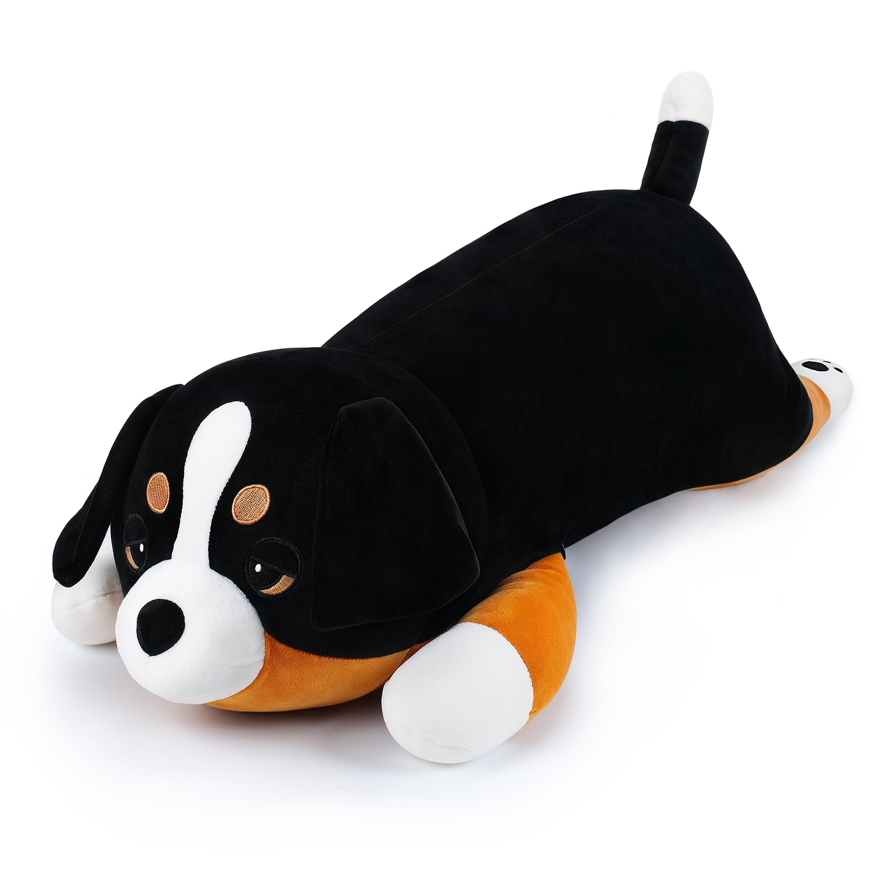 30' Giant Bernese Mountain Dog Plush Stuffed Animal- Bernese Mountain Dog Plush Pillow Plushies, Large Sleeping Bernese Mountai