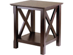 Winsome Xola 20W x 19.13-Inch D End Table, Cappuccino (40420)