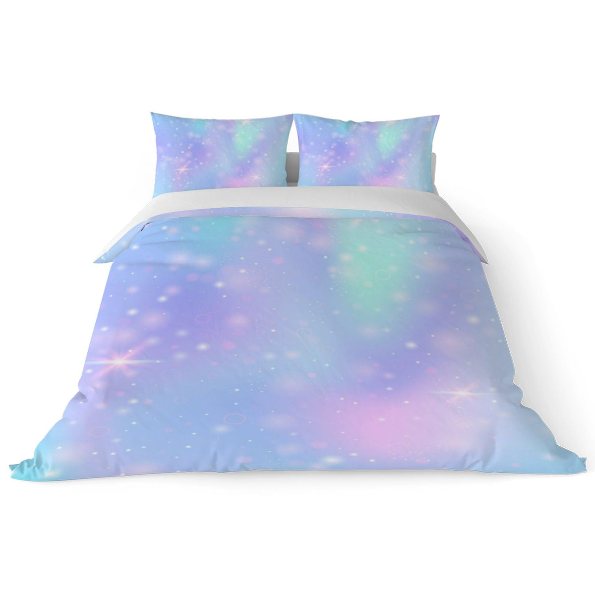 Lifecustomize Starry Galaxy Duvet Cover Bedding 3 Piece Set Quilt Comforter Cover With Pillowcases Queen Size, No Comforter Incl