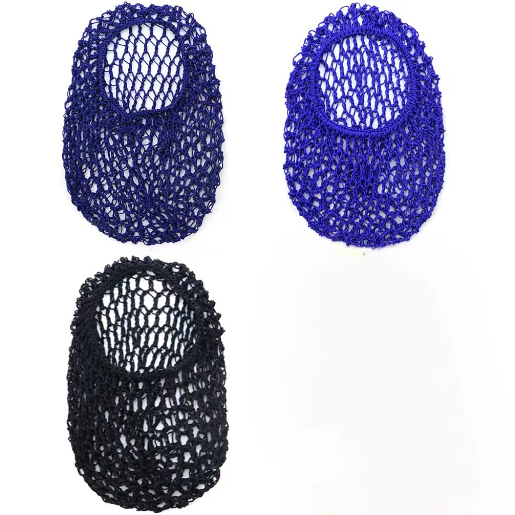 TCOTBE 3 Pcs Mesh Hair Net Rayon Knit Snood Hat Mesh Crocheted Hairnet Sleep Cap Long Hair Cover Ornament Thick Hair Women Hair 