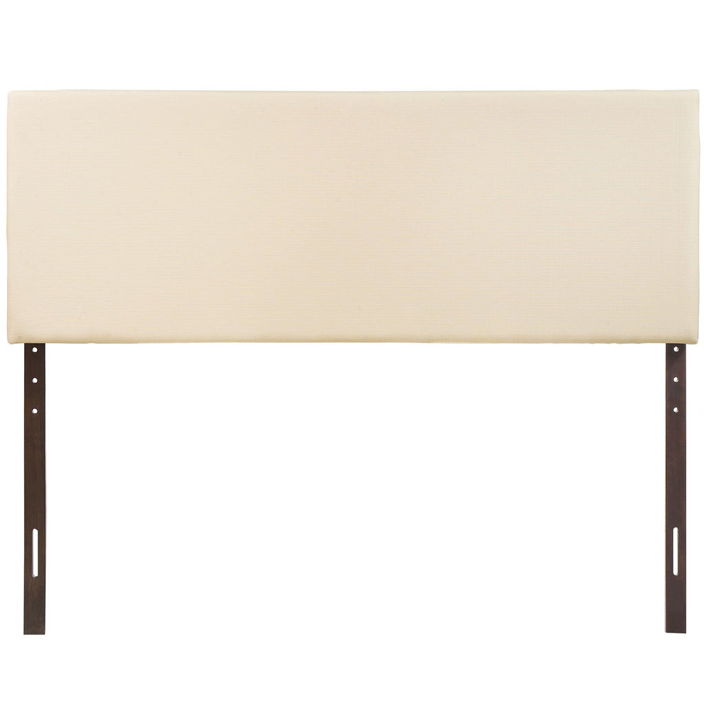 Modway Region Linen Fabric Upholstered King Headboard in Ivory