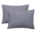 Imaylex Soft 100% Egyptian Cotton Zipper Pillow Case, Cozy And Lightweight Pillowcase, Set Of 2, Dark Grey, Queen, 20'' X 30''