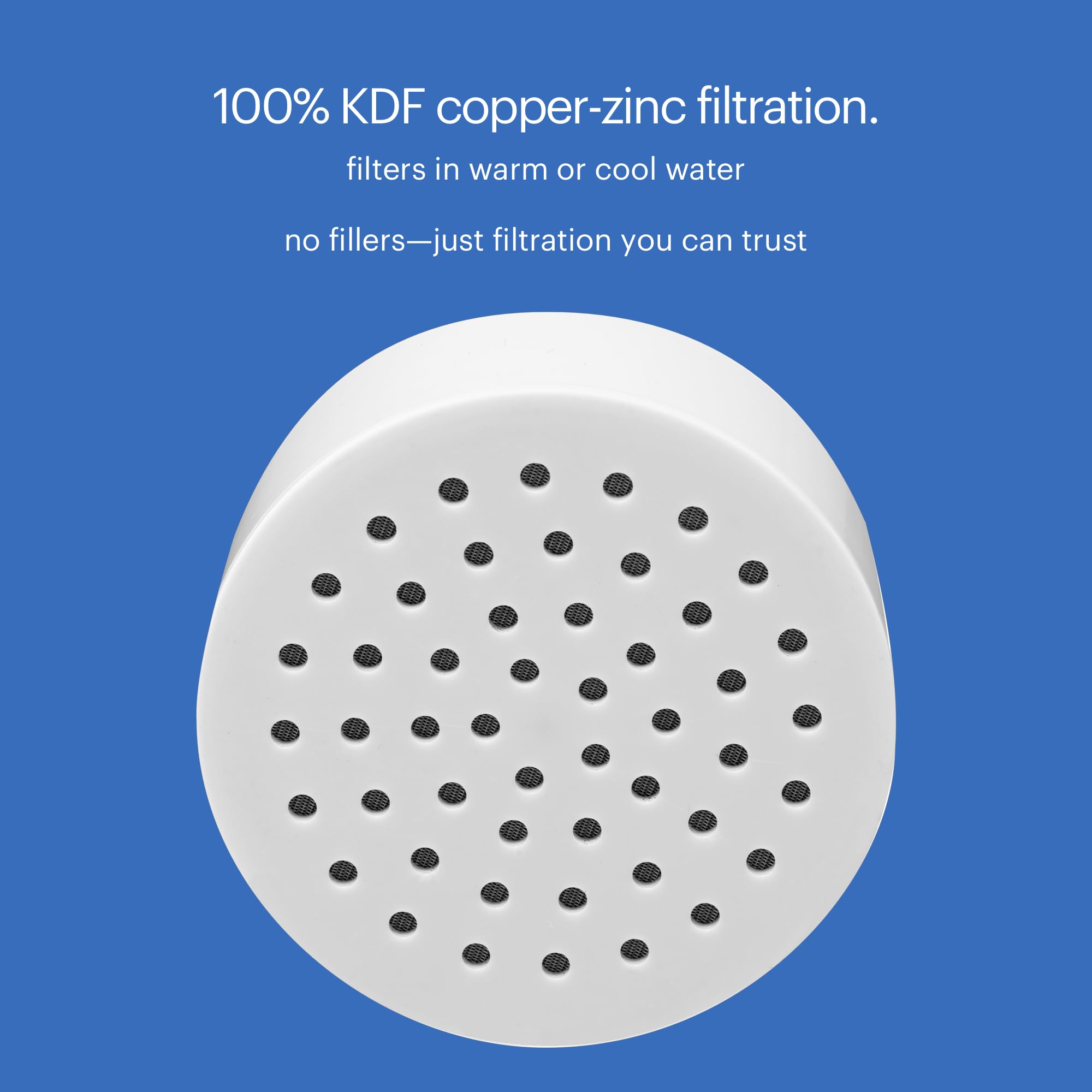 Brondell Vivaspring Compact Shower Filter Replacement - 100% High-Purity Kdf Filtration, Good For 6 Months Of Filtration, Filter
