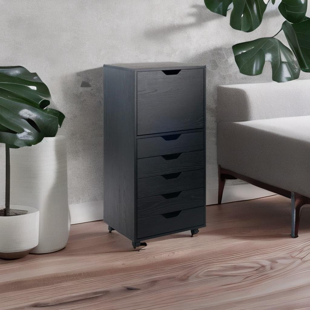 Ergode Wood Halifax 5-Drawer High Cabinet - Stylish & Versatile Home Storage