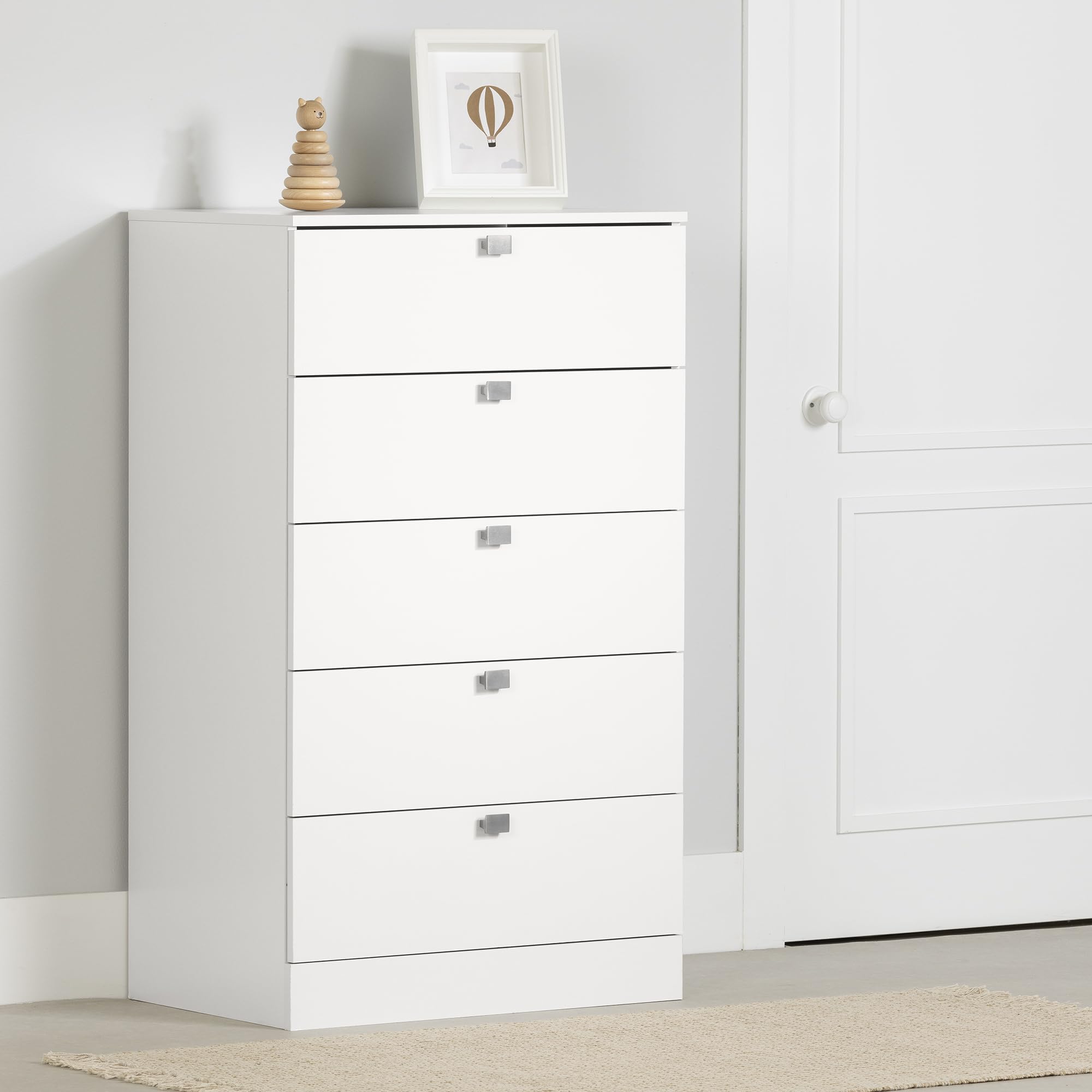 South Shore Furniture Spark 5-Drawer Chest, Pure White