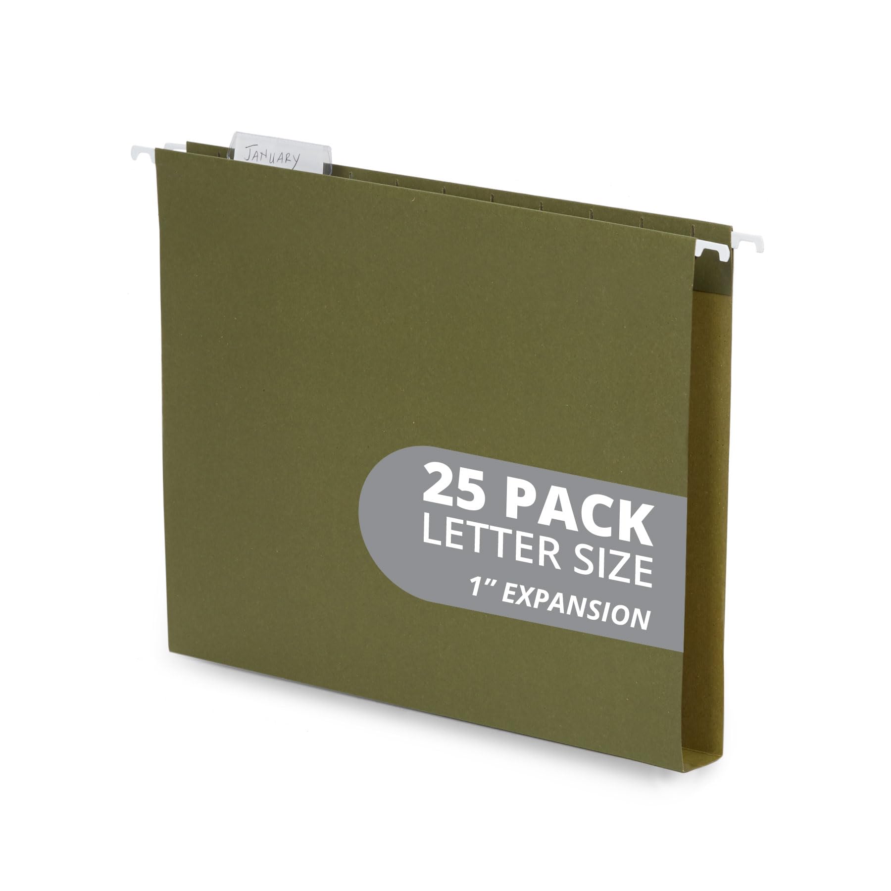 Blue Summit Supplies Hanging File Folders Extra Capacity 1 Inch, Hanging File Folders 1 Inch Expansion, Designed For Bulky Files