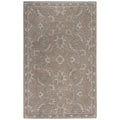 Peace 7'9" X 9'9" Floral Brown/Brown Hand-Tufted Area Rug