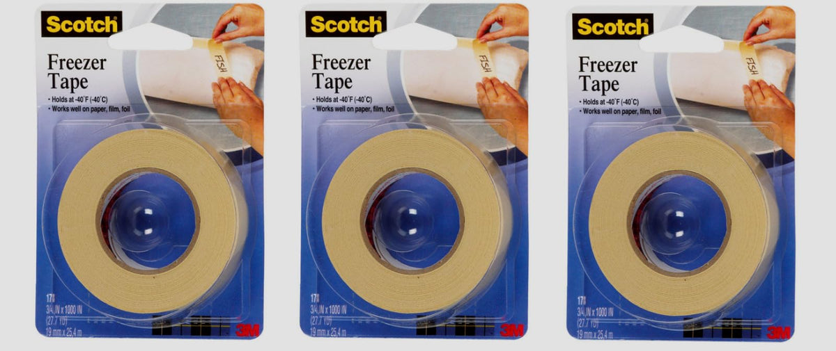 3M 178 ' X 1100' Freezer Tape,Pack Of 3