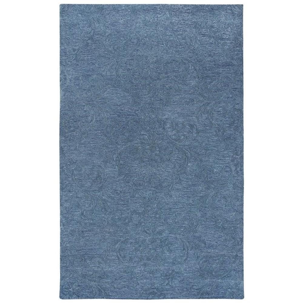 Rizzy Home Alora Decor Emerson 8' X 10' Damask Blue/Gray/Rust/Blue Hand-Tufted Area Rug