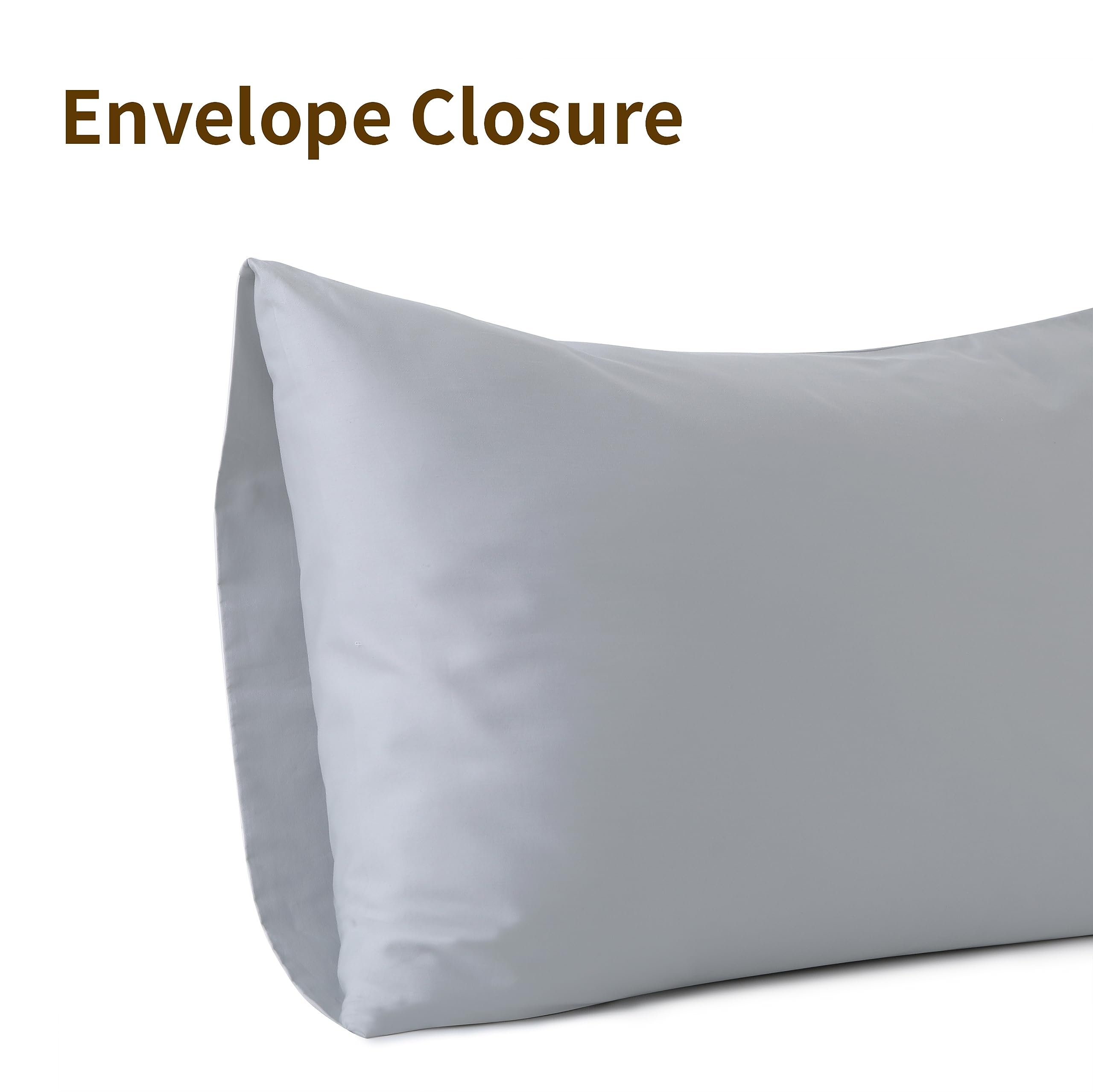 100% Egyptian Cotton Pillow Cases Set Of 2,Standard Size 400 Thread Count Cooling Pillowcases,Soft And Breathable Pillow Covers