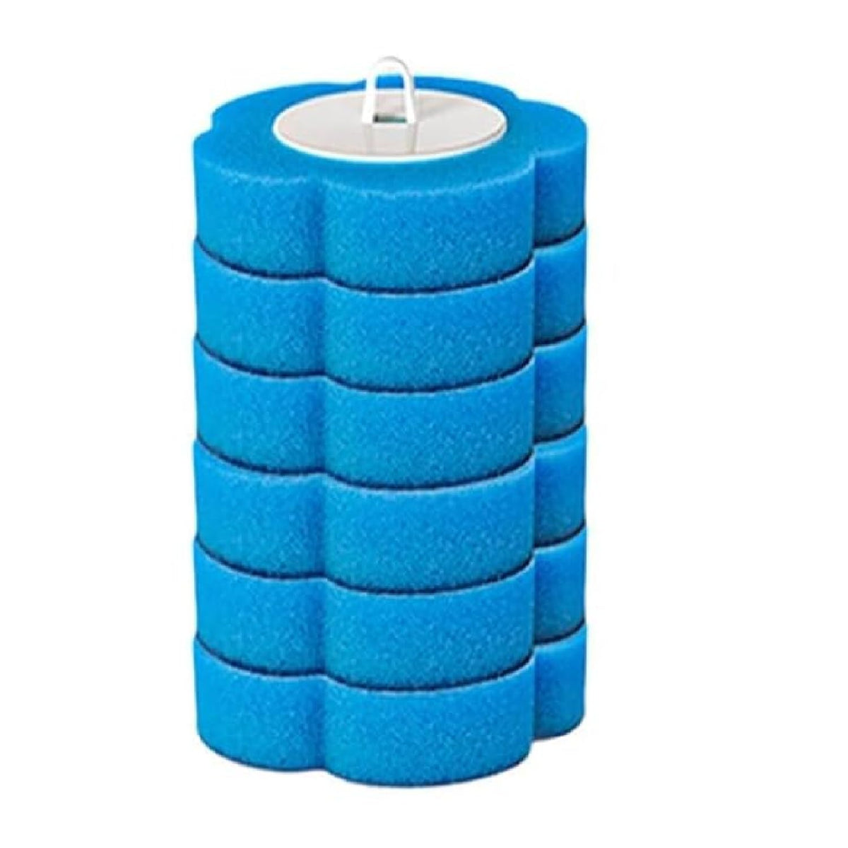CRIYALE 6pc Disposable Toilet Brush refil, Toilet Cleaning Sponge for Supreme Deep Cleaning and Hygienic Bathroom Household Prod