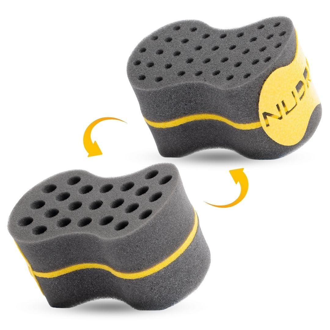 NuDred Hair Sponge for Black Men and Women, Hair Twisting Sponge, Barber Curling Care Tool for Afro, Dreads, Curls, Coils & Twis