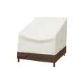 Amazon Basics Outdoor Patio Deep Lounge Chair Cover, Set Of 2, Beige/Tan