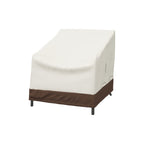 Amazon Basics Outdoor Patio Deep Lounge Chair Cover, Set Of 2, Beige/Tan