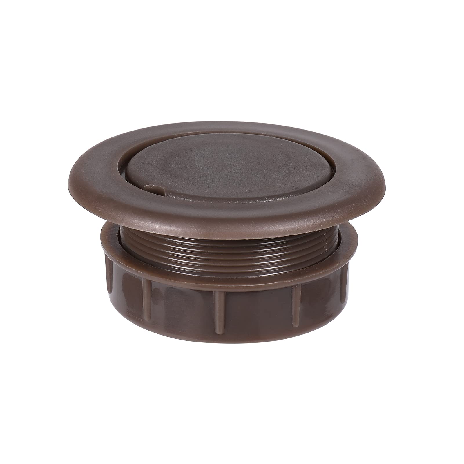 Suq I Ome 2 Inch Outdoor Patio Thick Parasol Umbrella Hole Ring Plug And Cap Set, For Parasol Umbrella Table Hole Cover Insert(Dark Brown)