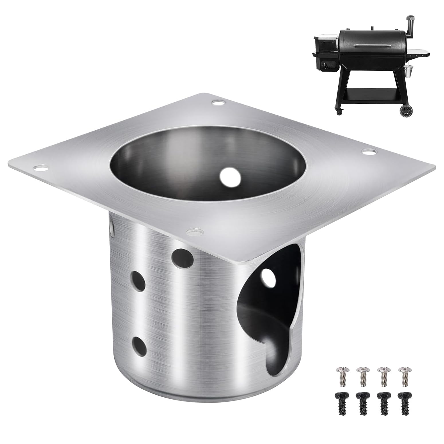 Qulimetal 304 Stainless Steel Fire Burn Pot For Pit Boss Pro Series 1150/1600 Pellet Grills, Pit Boss Pb1150Ps2, Pb1150Ps3, Pb16