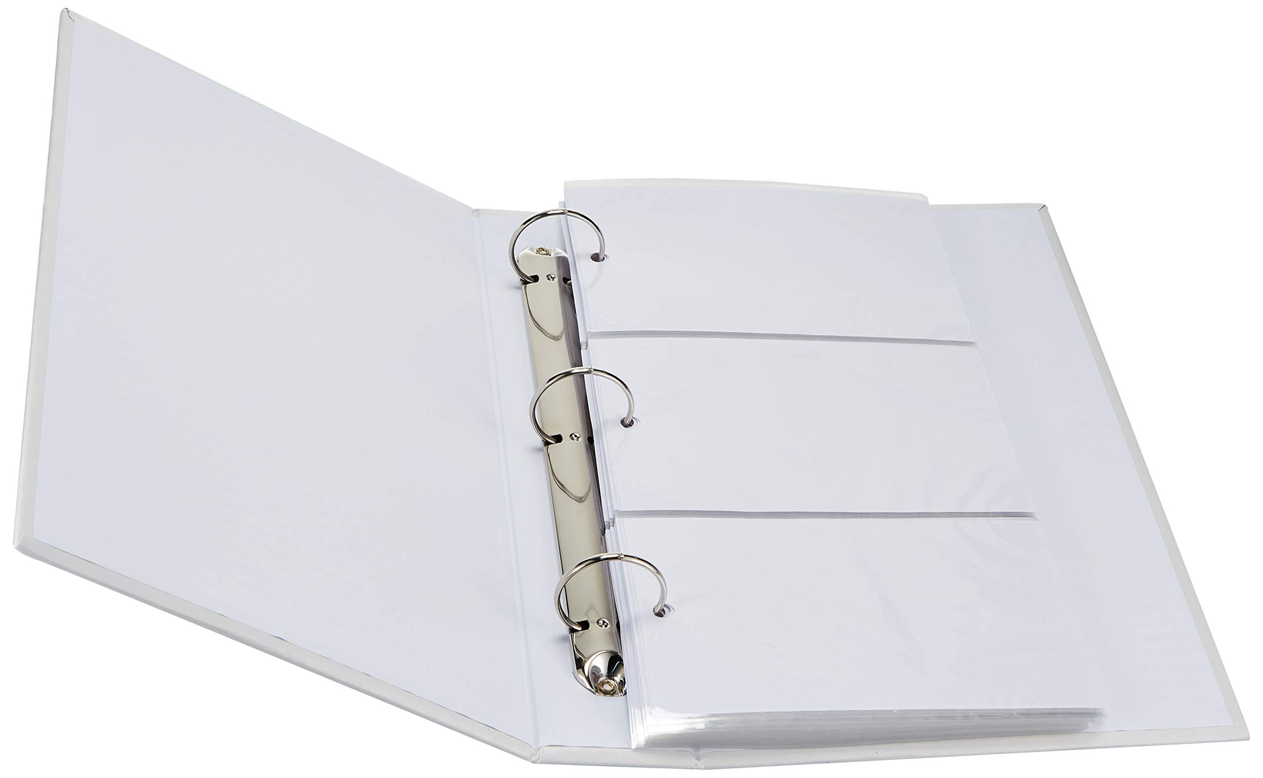 3-Ring Photo Album 300 Pockets Hold 4X6 Photos, White