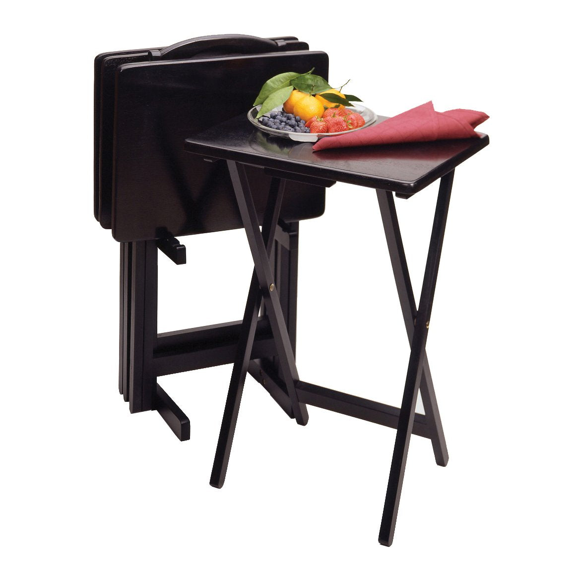 Winsome Alex TV Tables, Black