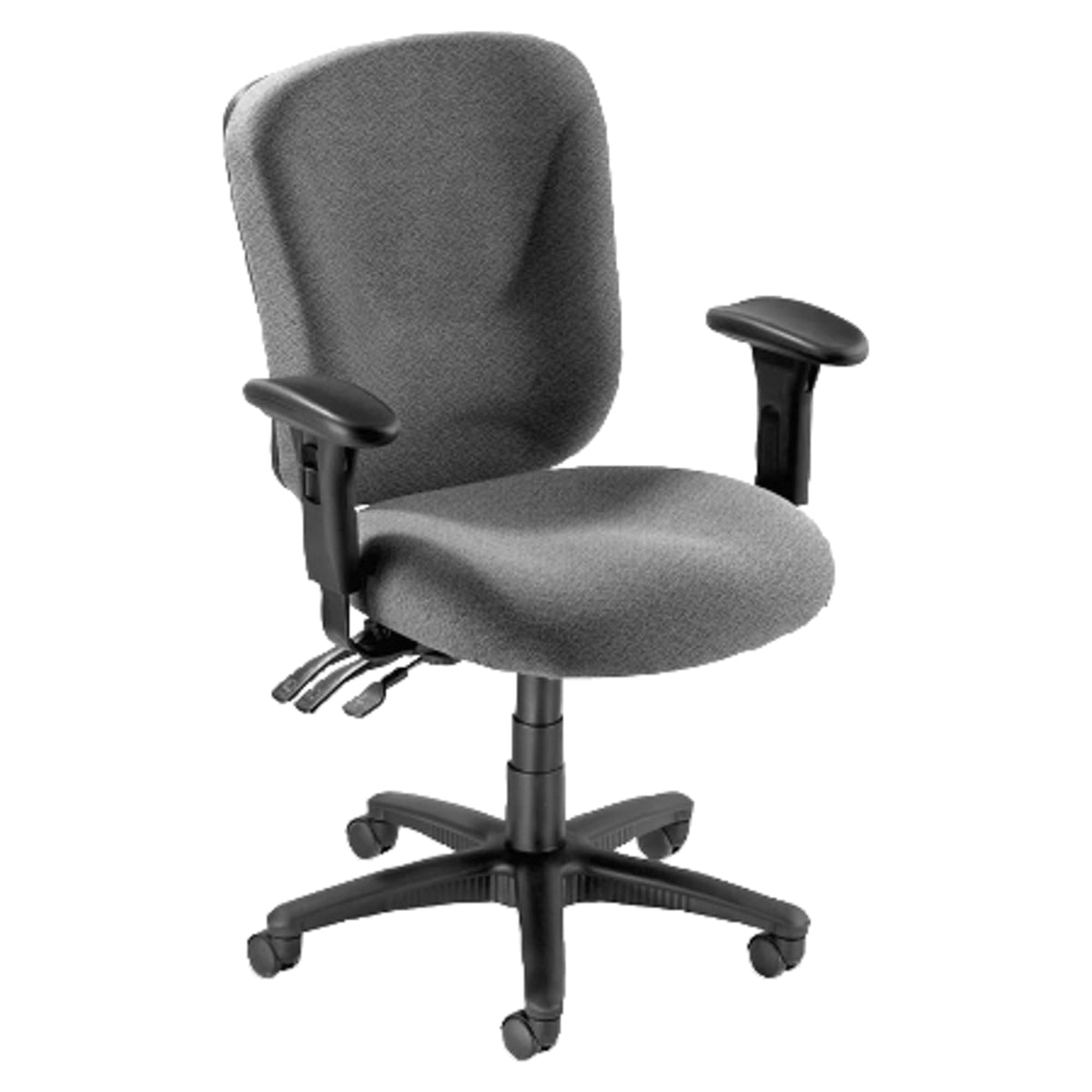 Lorell Accord Mid-Back Task Chair, Gray