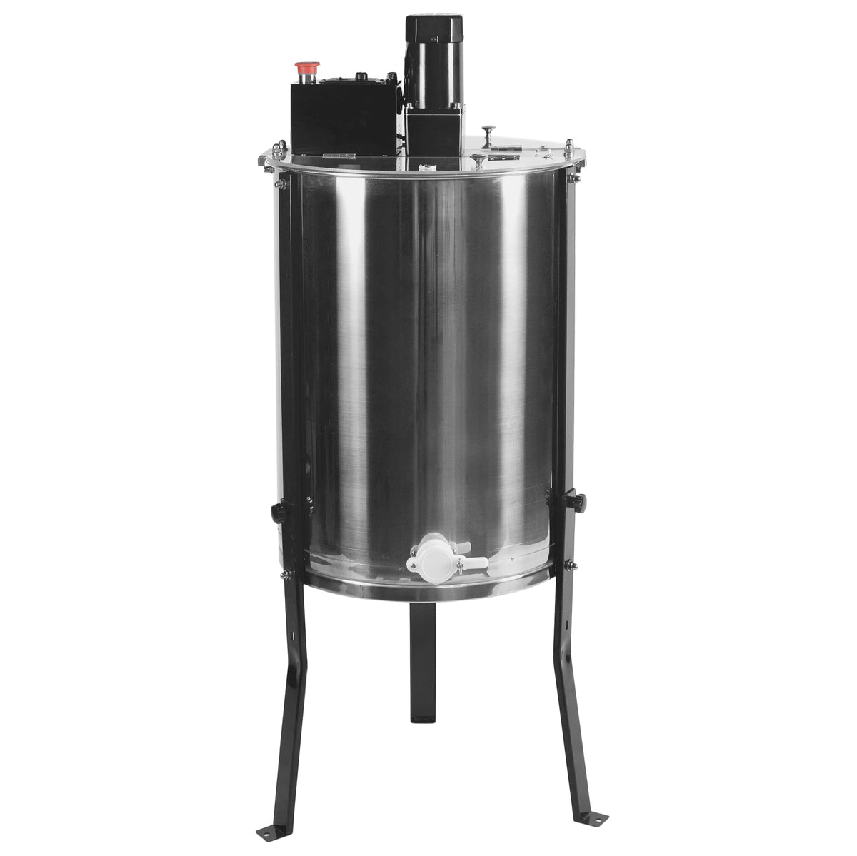 Vivo Electric Honey Extractor 8 Frame Rack(Only 4 Deep Frames), Stainless Steel, Powered Honeycomb Drum Spinner Bee-V004E