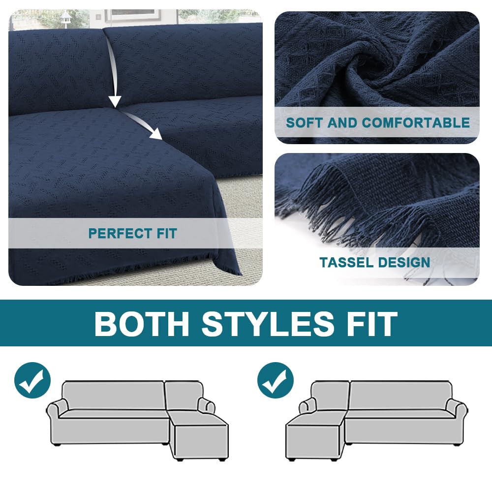 Turquoize Sectional Couch Covers L Shape Couch Cover Sectional Sofa Cover Washable 2 Pieces Couch Covers For Sectional Sofa Feat