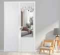 Pi Blackout French Door Curtain,Door Window Shade Privacy Thermal Insulated Long Door Curtain For Glass Door/Sliding Door/Tie Up Shade 1 Panel (W34Xl80,White)