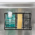 NYALKARAN Wall Mounted Bathroom Shower Caddy Steel Basket Self Adhesive Kitchen Sink Sponge Bottle Holder (Shower Caddy, Metal),