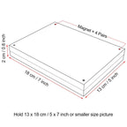 Boxalls 5X7 Acrylic Picture Frames - 5 Pack, Clear Frameless 5X7 Inches Photo Frames With Magnetic, Double Sided Transparent Desktop Frame(5 Pack)