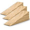 Wooden Door Stoppers - Handmade Acacia Wood Door Wedge - Home Security Door Jammer For Bottom Of Door - Suitable For All Floor T