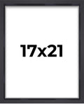 17x21 Shadow Box Frame Contemporary Black | 1'' Depth of Usable Space| Interior Size 17x21 or 21x17 Inches| UV Resistant Acrylic