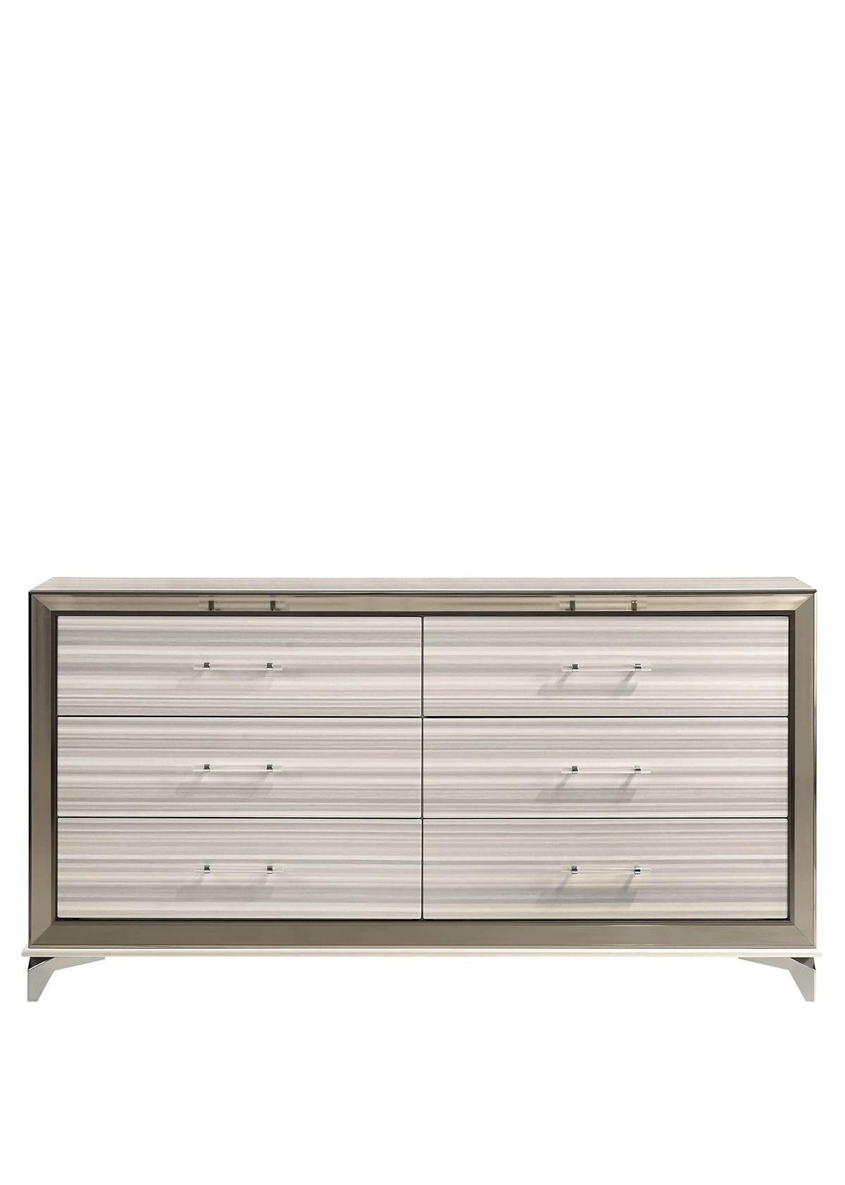 Global Furniture Usa Zambrano White Dresser